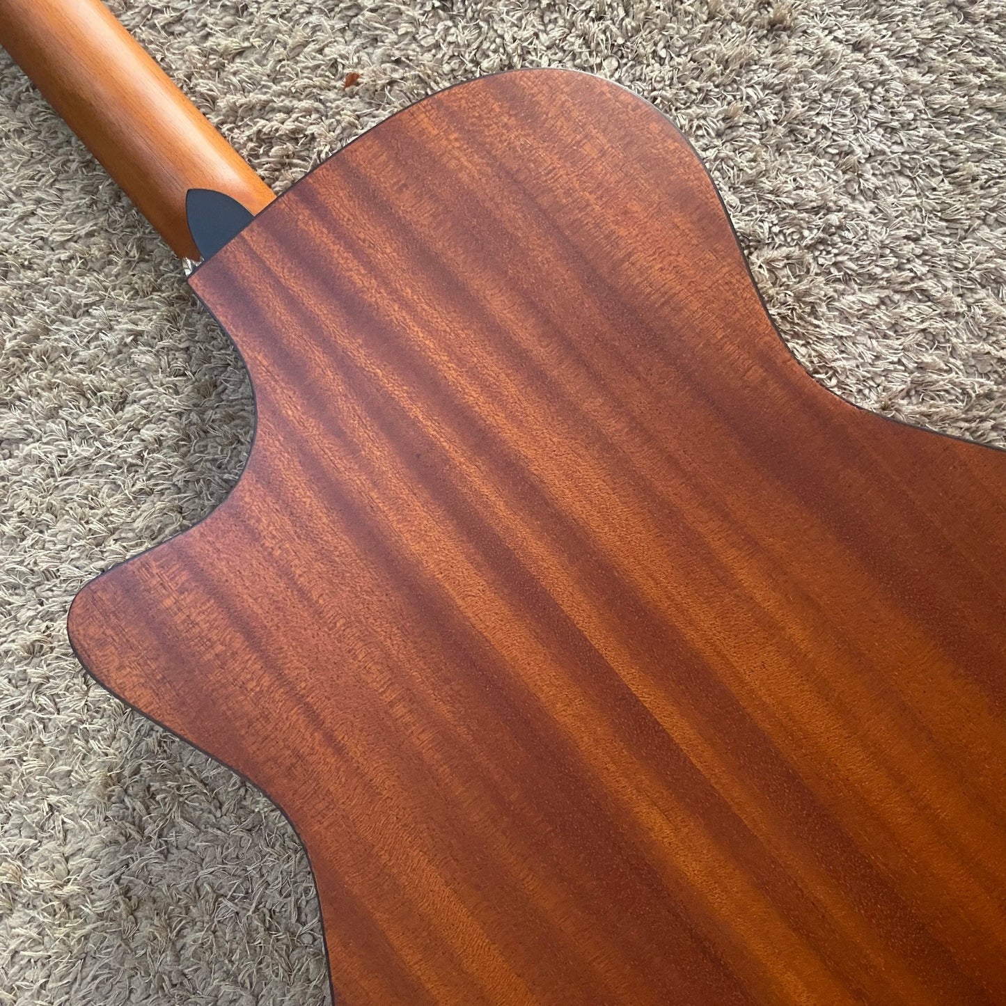 41'Acoustic Guitar in Vintage Yellow, Solid Spruce Top Body, Mahogany