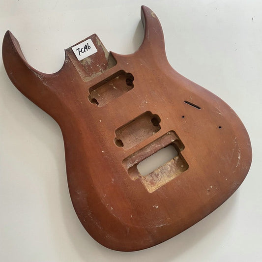 Solid Mahogany Wood HH Guitar Double Cutaway Body