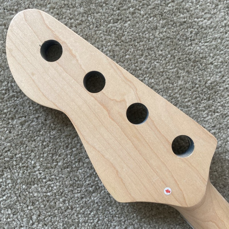 Blue Headstock Maple Wood 4 String Bass Neck, Rosewood Fingerboard 20