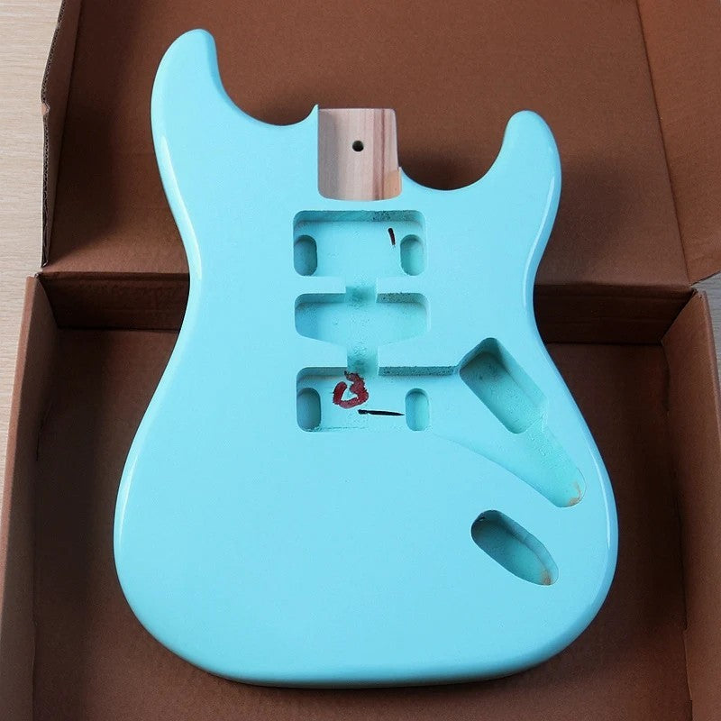 Light Blue Poplar Wood Guitar Body Fit Stratocaster Strat