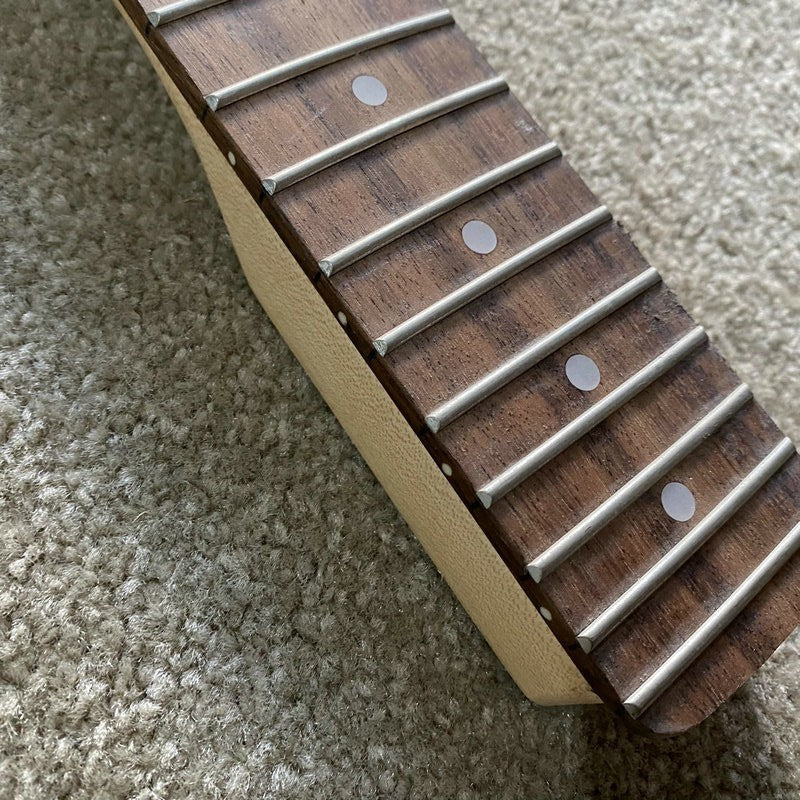 XO Blue Maple Wood Guitar Neck, Rosewood 22 Frets Fingerboard