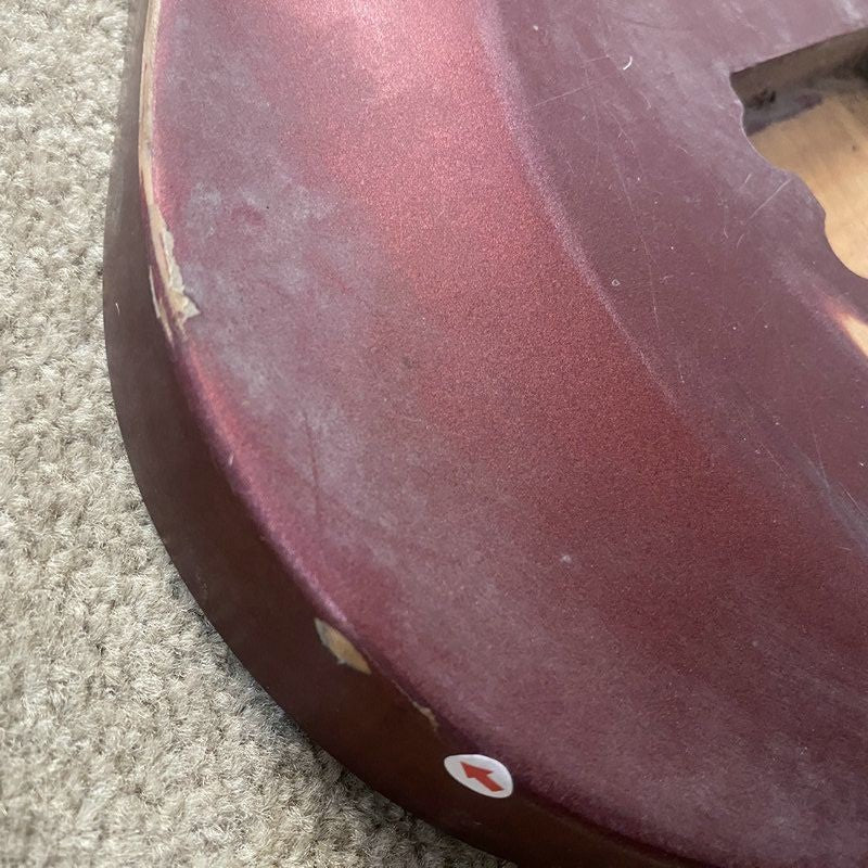 Red Basswood 4/5 String Electric Bass Body