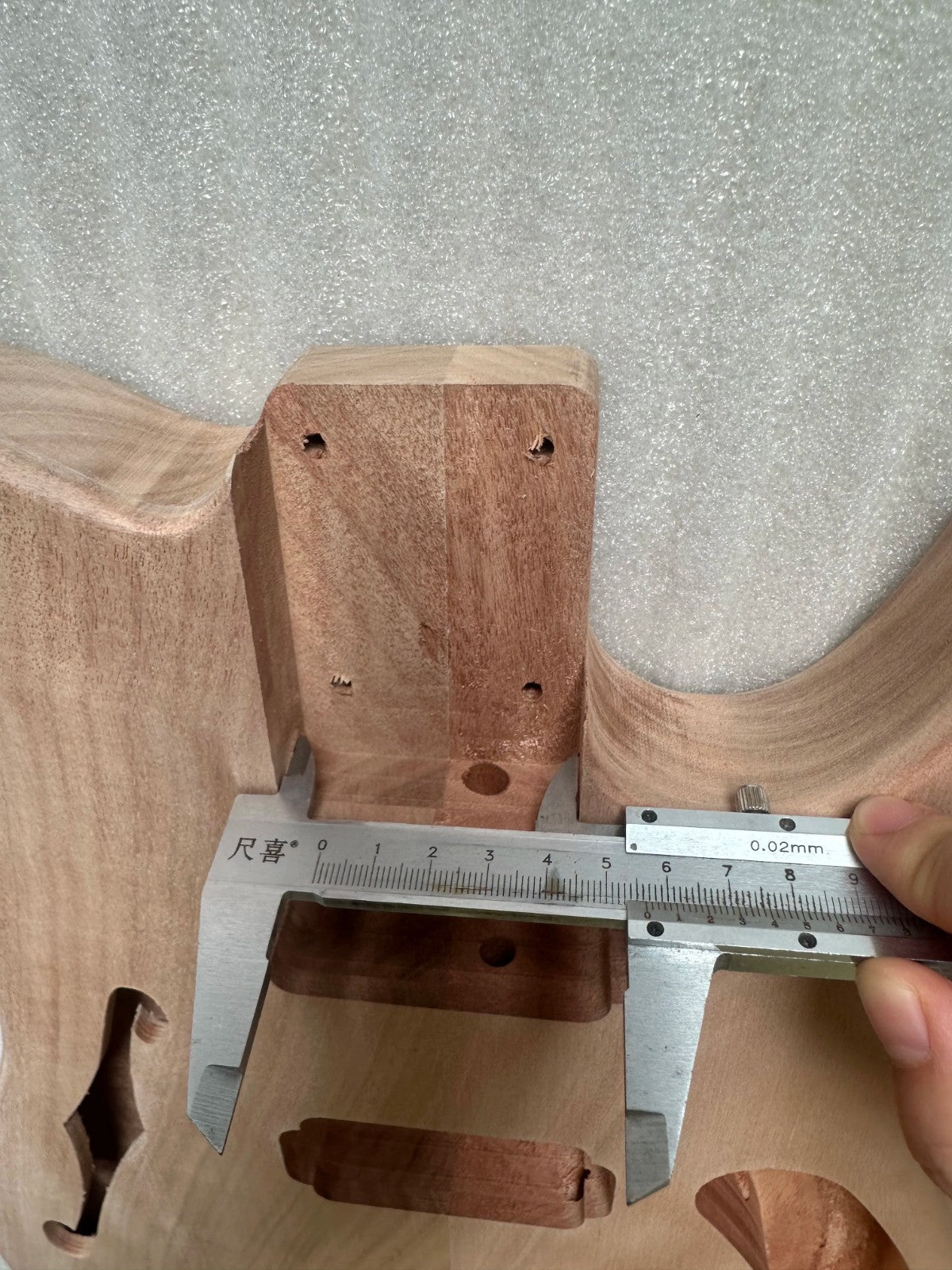 HH Mahogany Wood Guitar Body with F Hole Fit Telecaster Tele