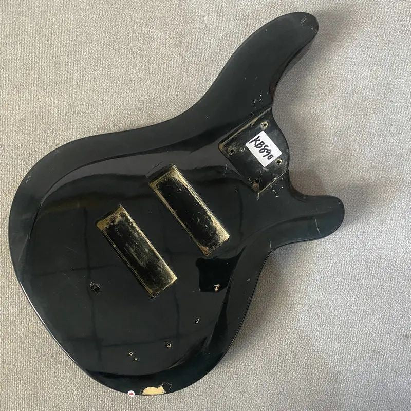 Glossy Black Bass Guitar Body DIY