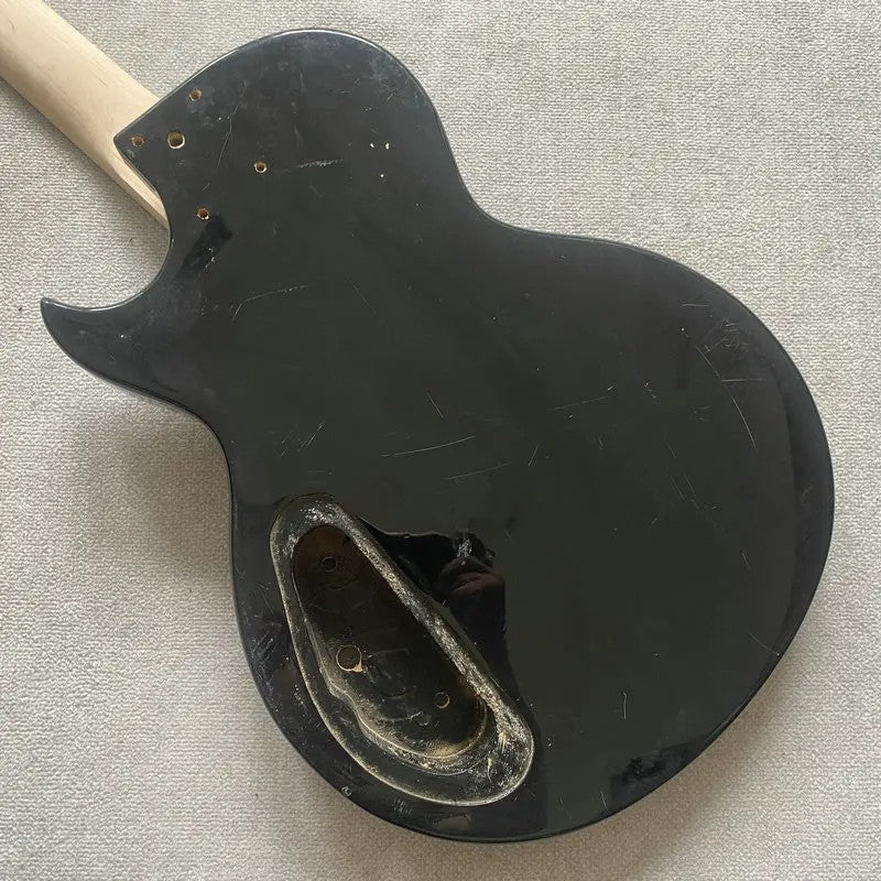 Black Basswood Guitar Body with Maple Neck, Rosewood Fingerboard DIY P