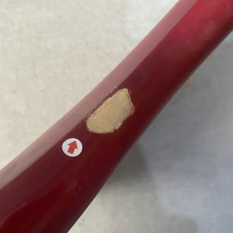 Red Basswood 4 String Electric Bass Body