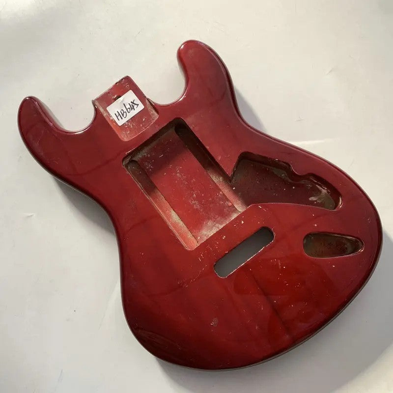 Red DIY Project Basswood Guitar Body Fit Stratocaster Strat