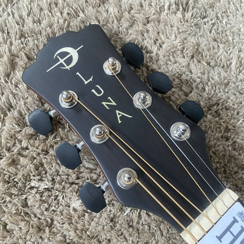 Luna Acoustic Guitar, Spruce Top Body, Mahogany Neck, Rosewood Fingerb