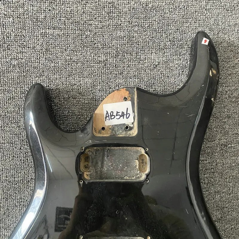 Left Handed HH Glossy Black Basswood Guitar Body