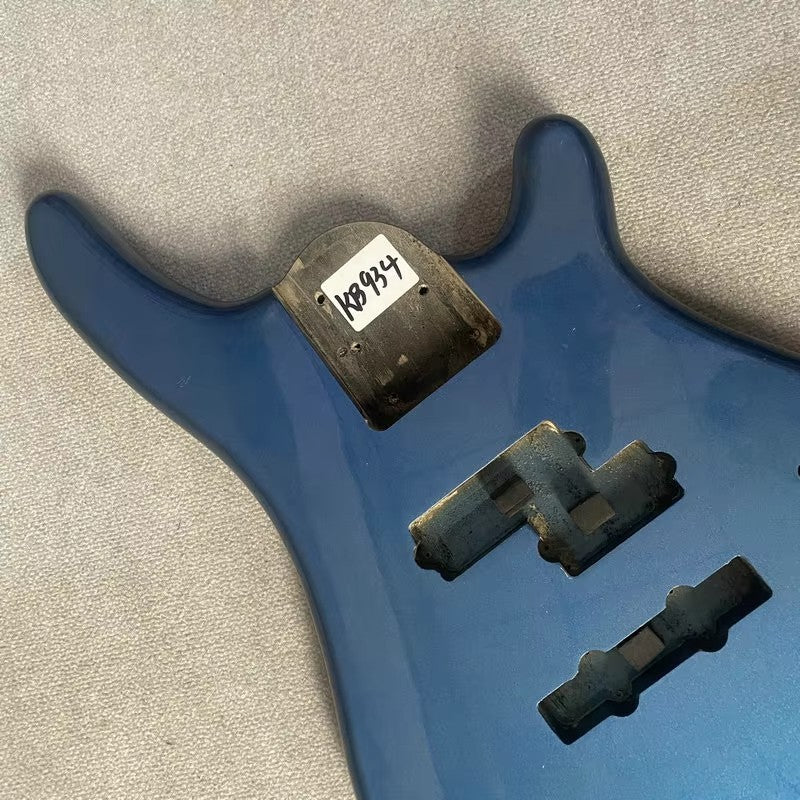 Metallic Blue 4 String Bass Basswood Body DIY Project