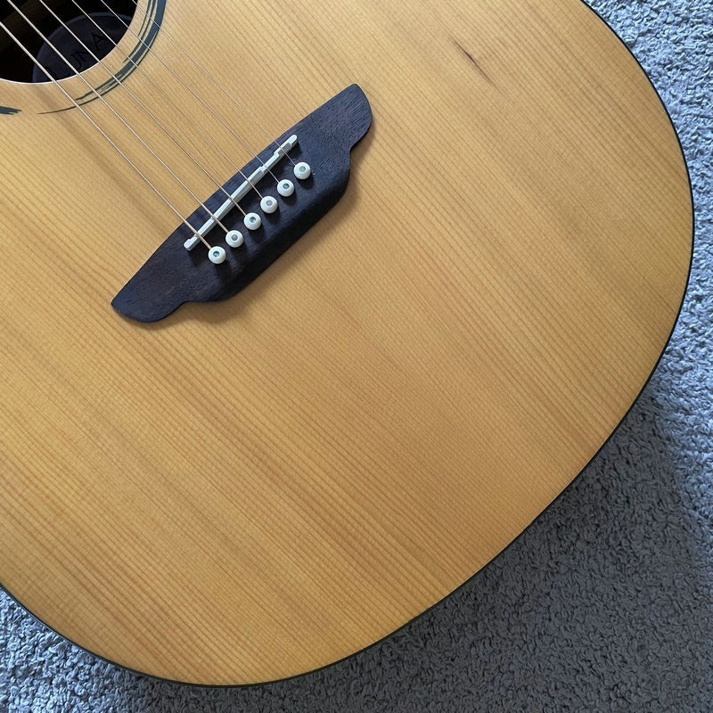 Luna Acoustic Guitar 41 Inch, Solid Spruce Top Body, Mahogany Neck