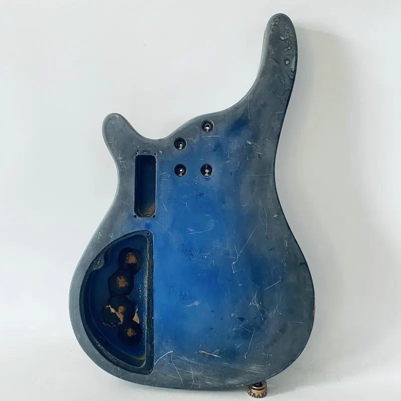 Blue Burst Solid Basswood Bass Guitar Body