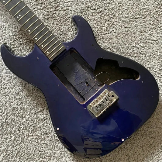 Blue Electric Guitar Basswood Body, Maple Neck, Rosewood Fingerboard