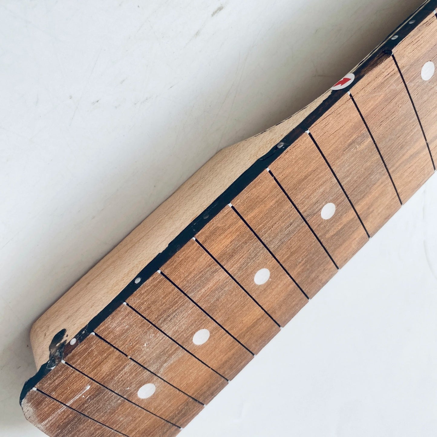 Green Headstock Guitar Maple Wood Neck, Rosewood 22 Frets Fingerboard