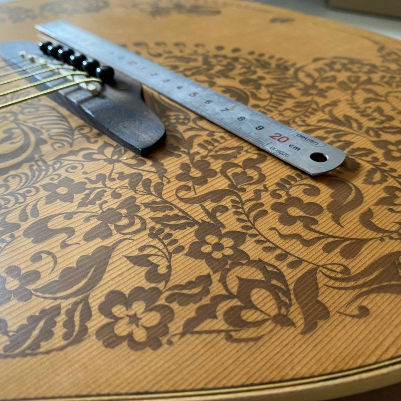Luna Acoustic Electric Guitar, Pine Wood Top Body, Mahogany Neck