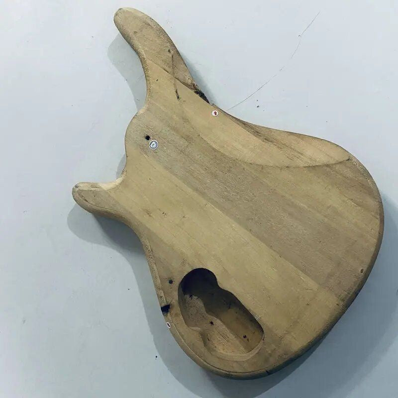 Black Basswood Bass Guitar DIY Project Body