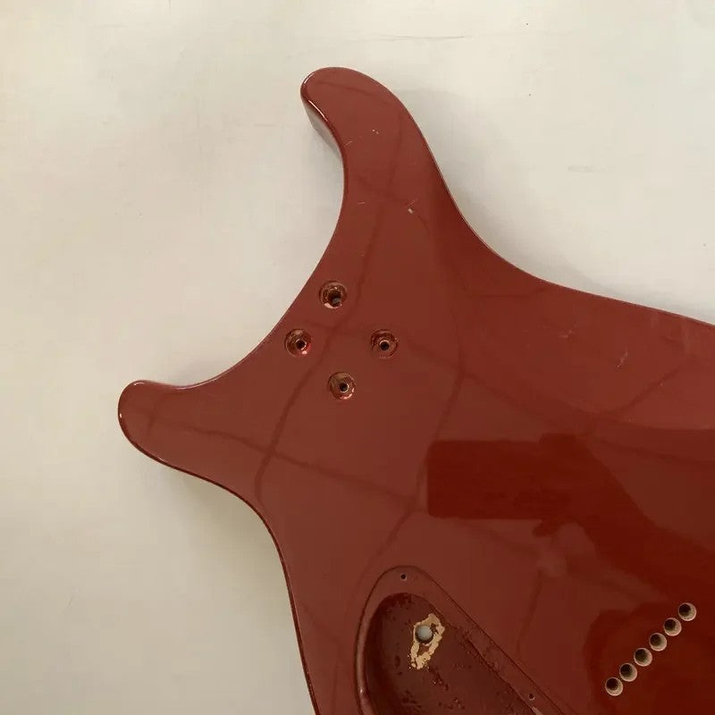 Red Double Cutaway Guitar Body DIY Project