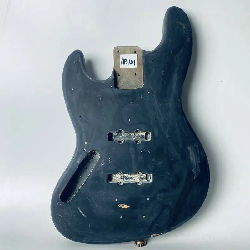 Left Hand Black Basswood Jazz Bass Body