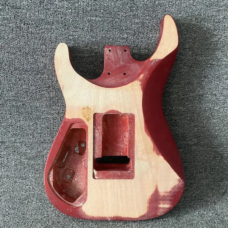 Red Basswood HH Guitar DIY Project Body