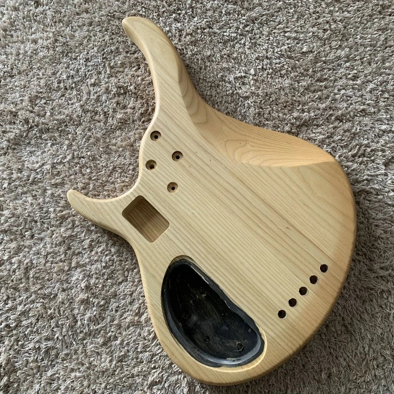 Solid Ash Wood 5 String Bass Guitar Solid Body DIY Project