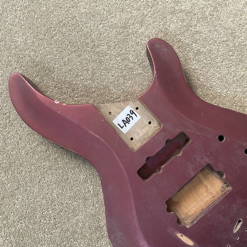 Red Basswood 4/5 String Electric Bass Body