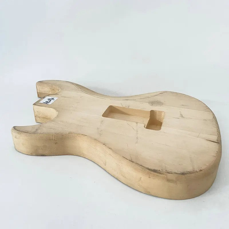 Solid Basswood DIY Double Cutaway Unrouted Guitar Body
