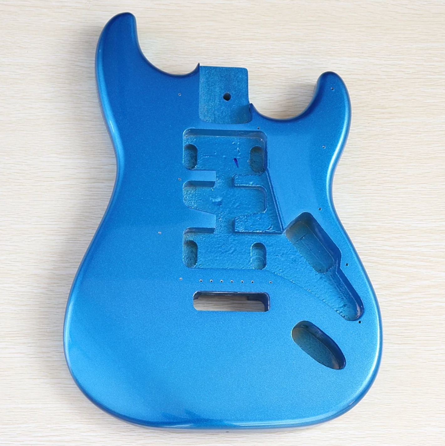 Metallic Blue Poplar Wood Guitar Body Fit Stratocaster Strat