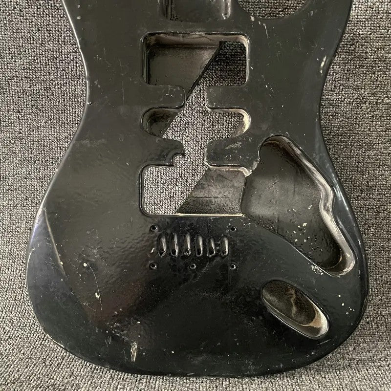Black Basswood Mini Electric Guitar Body
