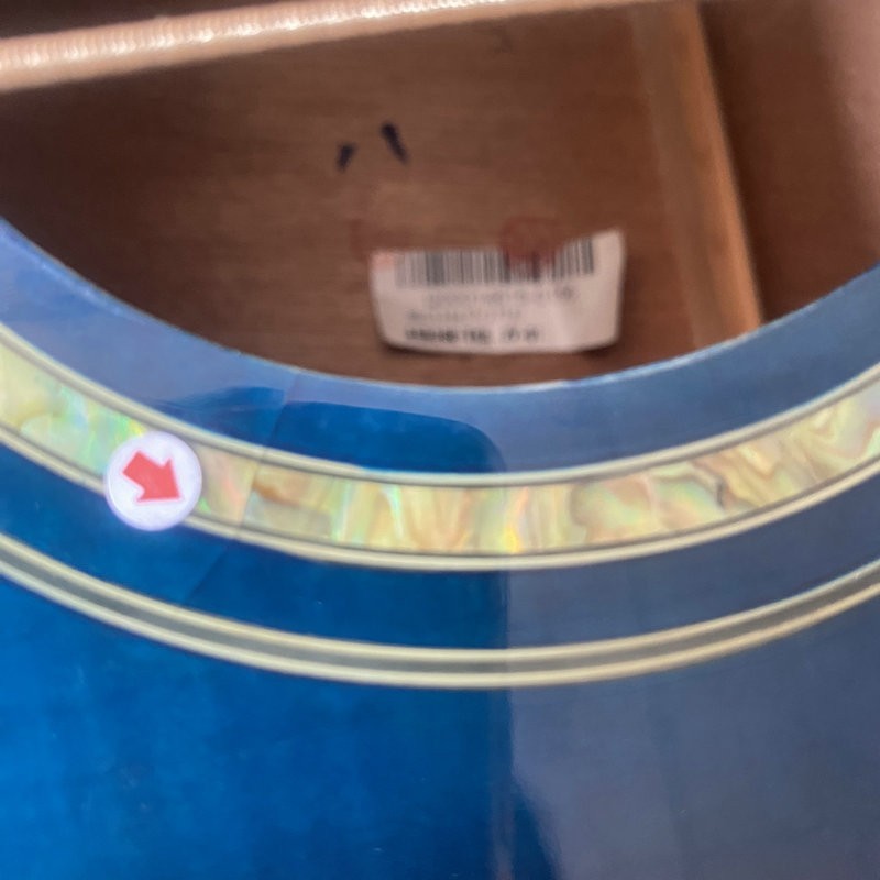 Ibanez Blue 4 String Acoustic Electric Bass, Spruce Top Body, Mahogany