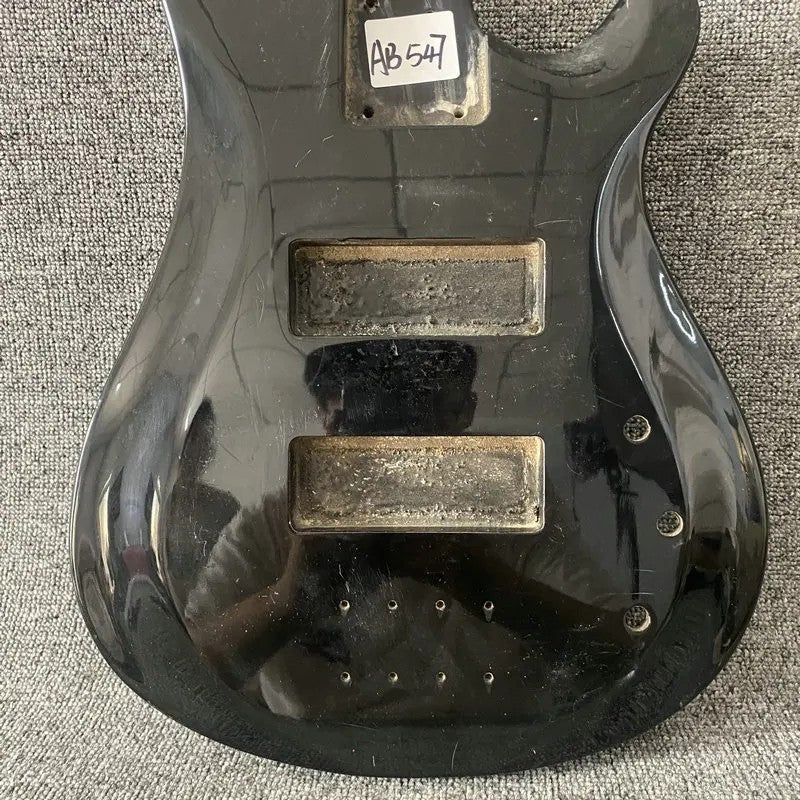 Glossy Black Solid Basswood Bass Guitar Body DIY