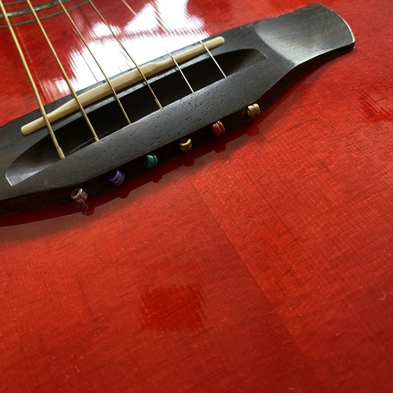 Red Burst 40 Inch Acoustic Guitar 40 Inch, Spruce Top Body, Mahogany N