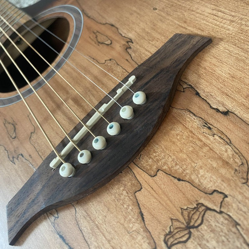 41 Inch Maple Top Acoustic Guitar, Mahogany Sides Body Rosewood Finger