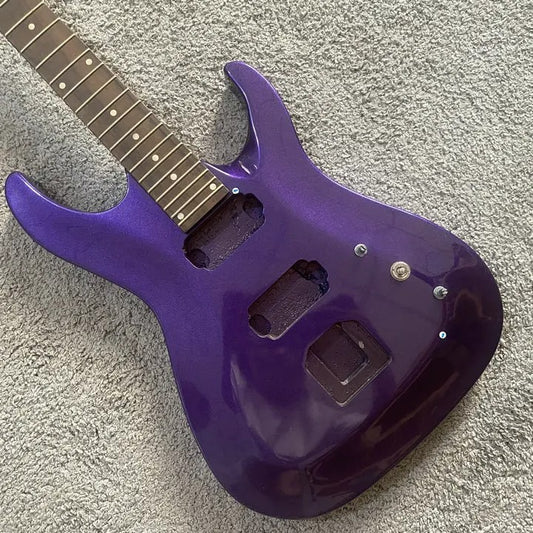 TNC Purple Metallic Finish Electric Guitar, Basswood Body, Maple Neck