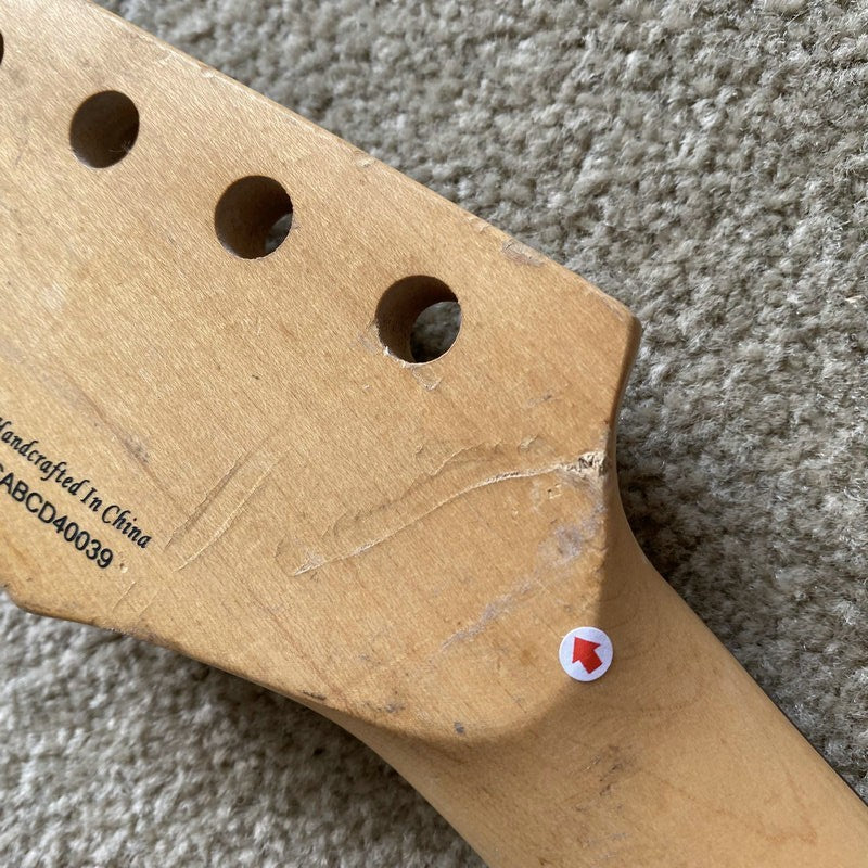 Maple Guitar Neck, 22 Frets Rosewood Fretboard