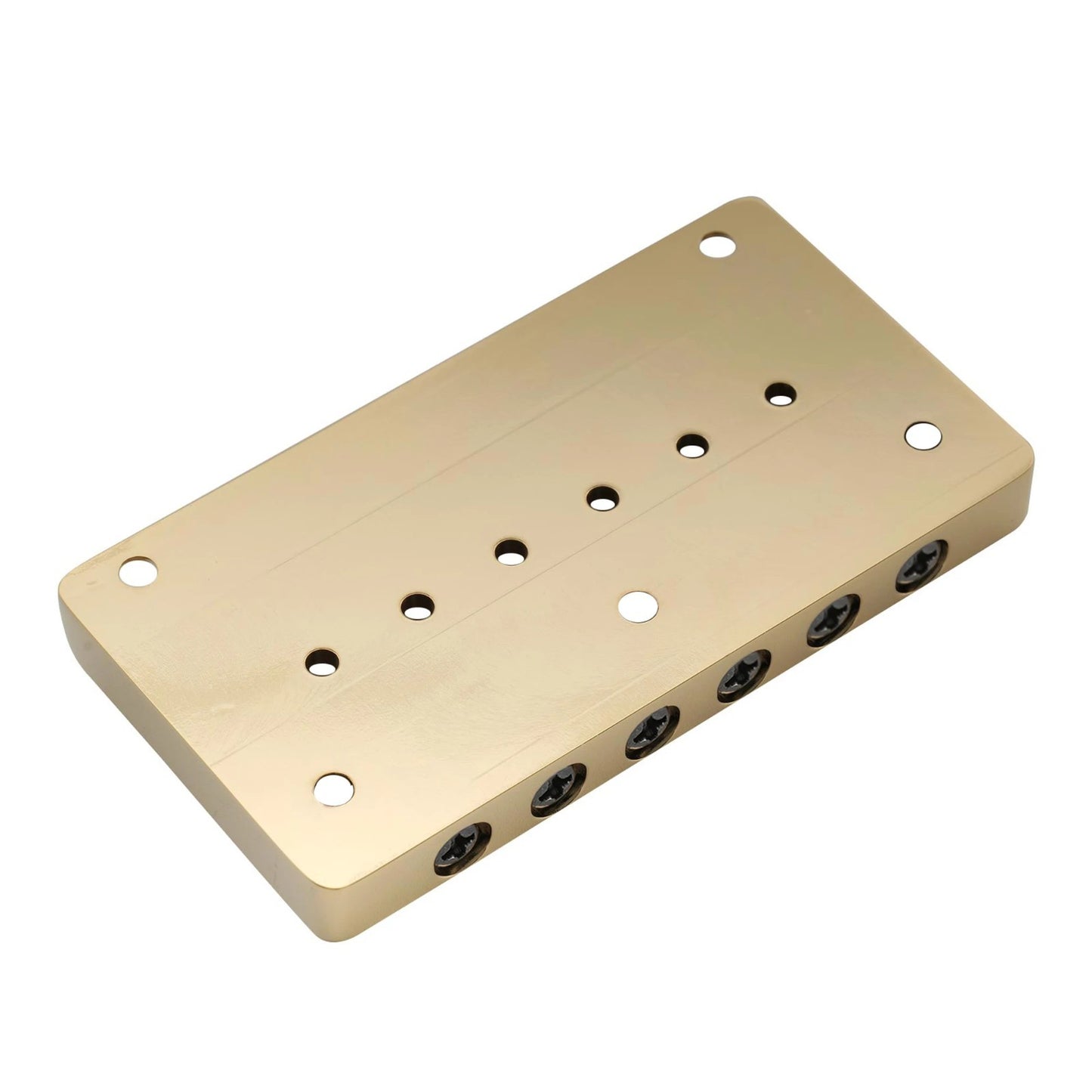 All Solid Brass Gold Guitar Fixed Hardtail Bridge Fit Stratocaster Str