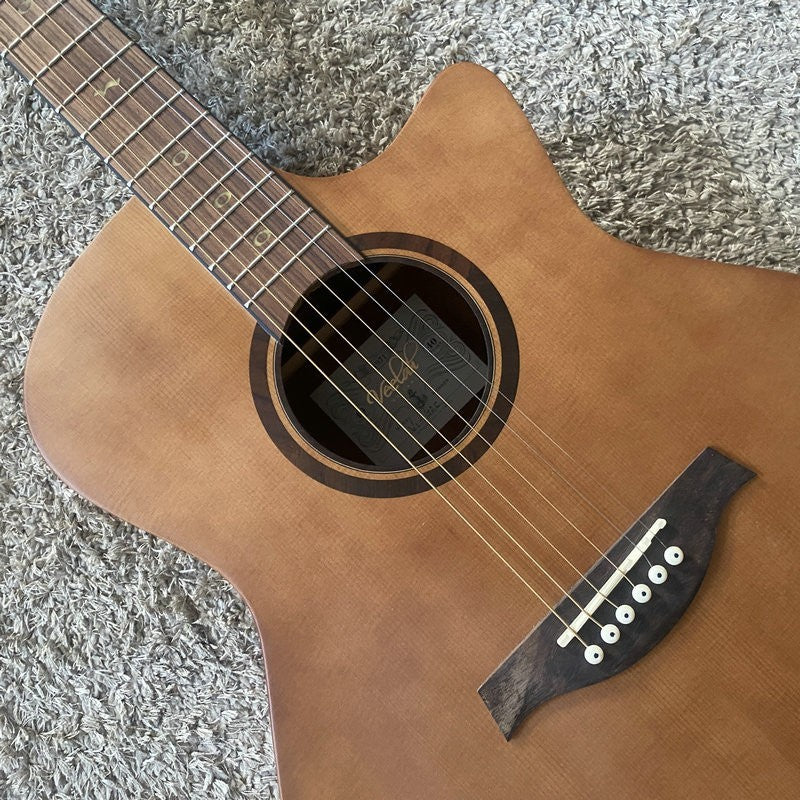 40" Acoustic Guitar, Red Pine Top Body with Mahogany Neck, Rosewood Fi