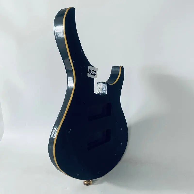 Basswood Black Bass Guitar Double Cutaway Body DIY Project