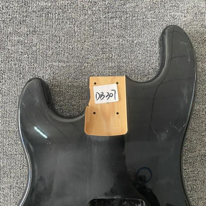 Basswood Glossy Black 4 String Bass Body Fit Precision Bass