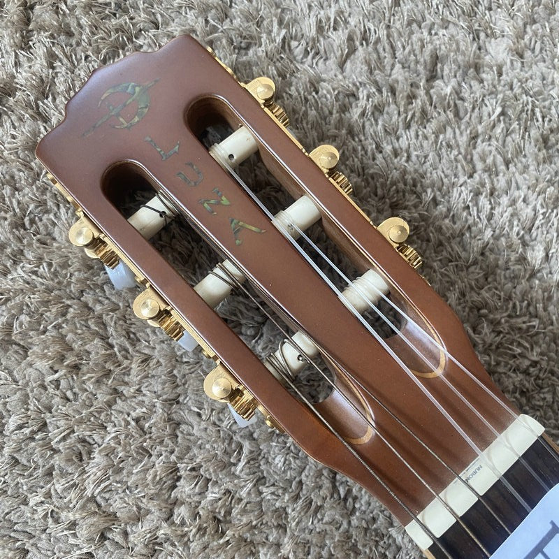 Luna Red Pine Classical Guitar, Mahogany Neck, Rosewood Fretboard
