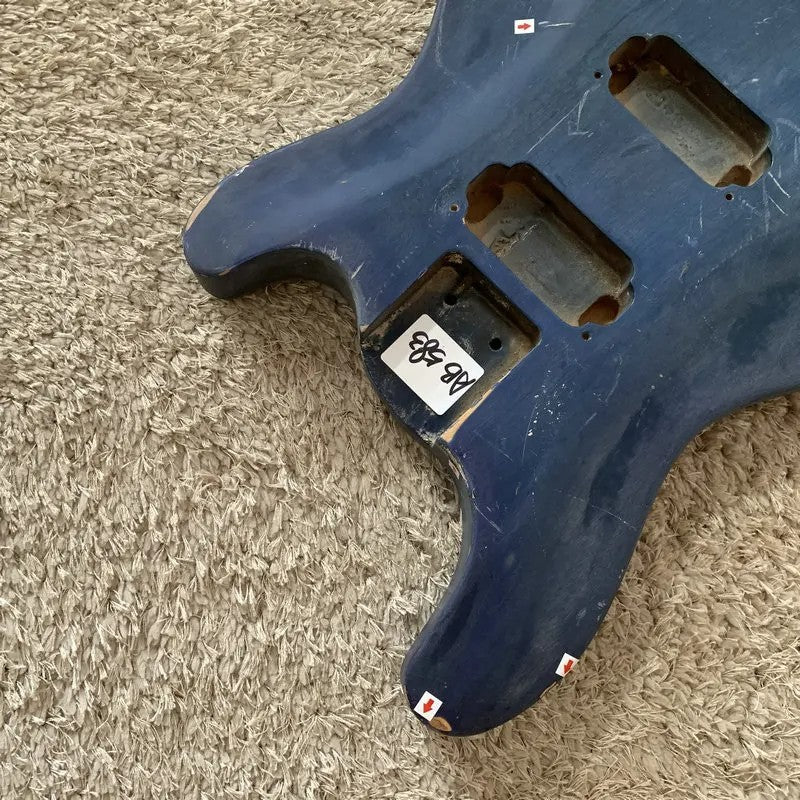 Blue HH Basswood Guitar Body DIY Project