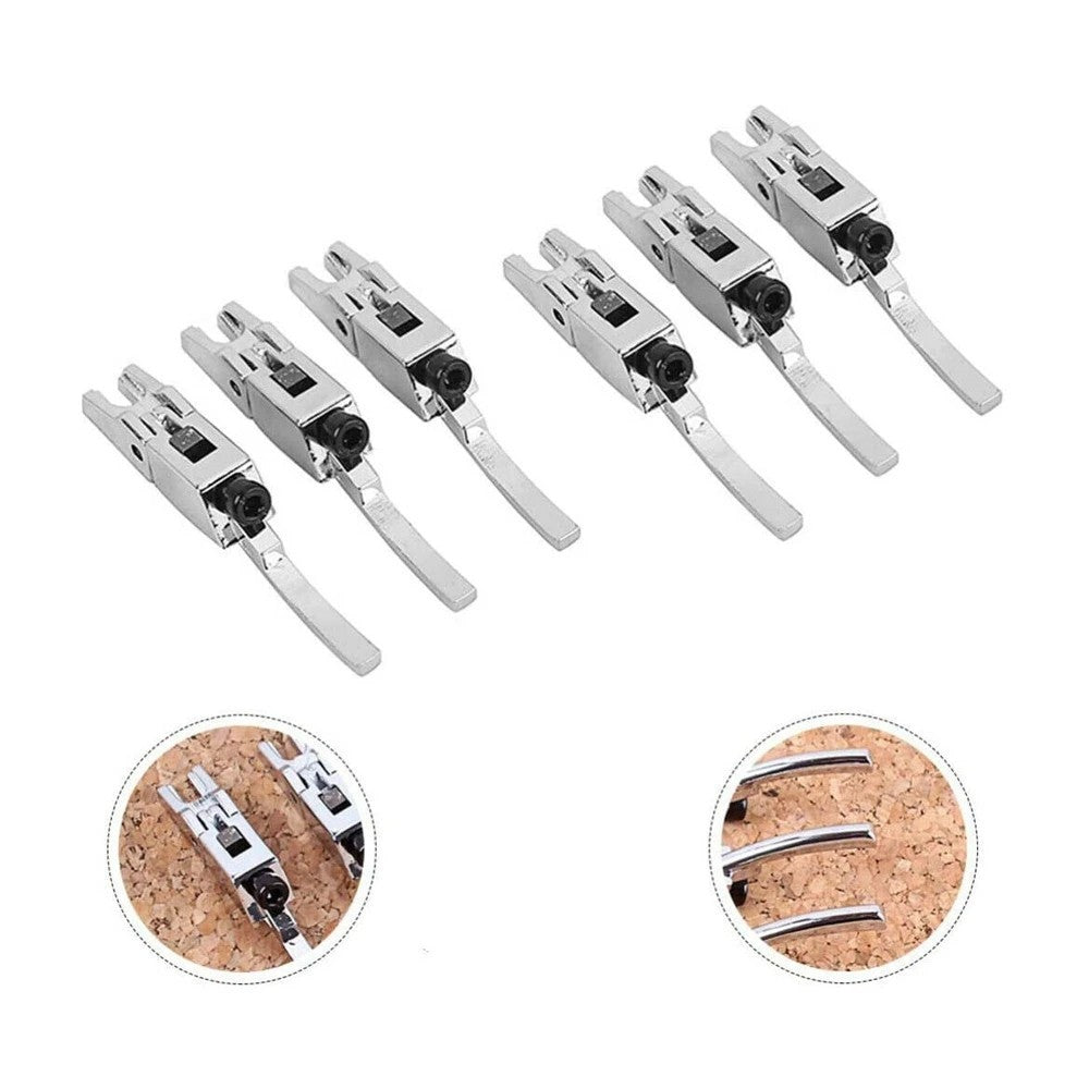 6pcs Chrome Guitar Locking Bridge Tremolo Saddles Set Fit Floyd Rose
