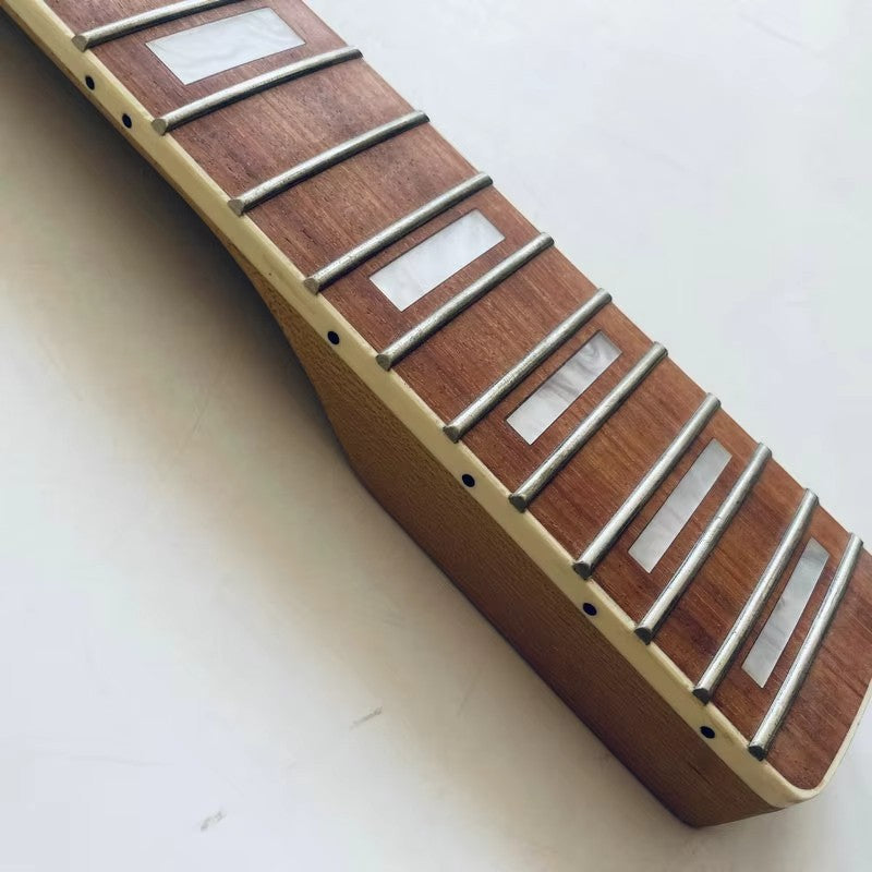White Harley Benton Guitar Maple Neck, Rosewood 22 Frets Fingerboard F