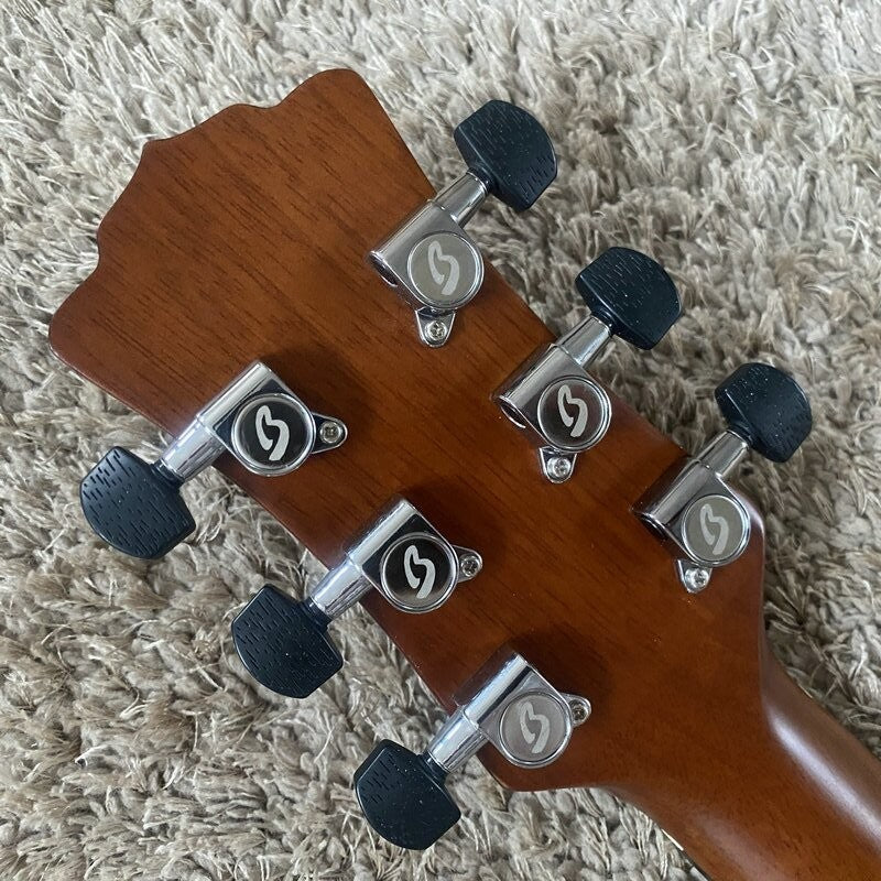 Luna Vintage Acoustic Guitar, Pine Top Body, Mahogany Neck, Rosewood F