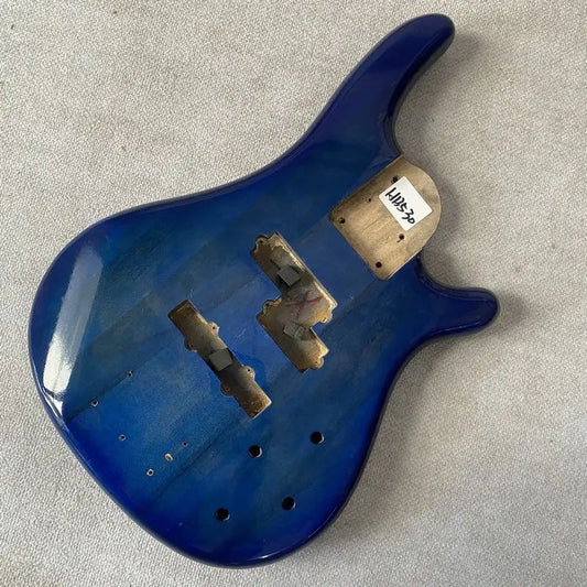Transparent Blue Basswood Bass Guitar Body