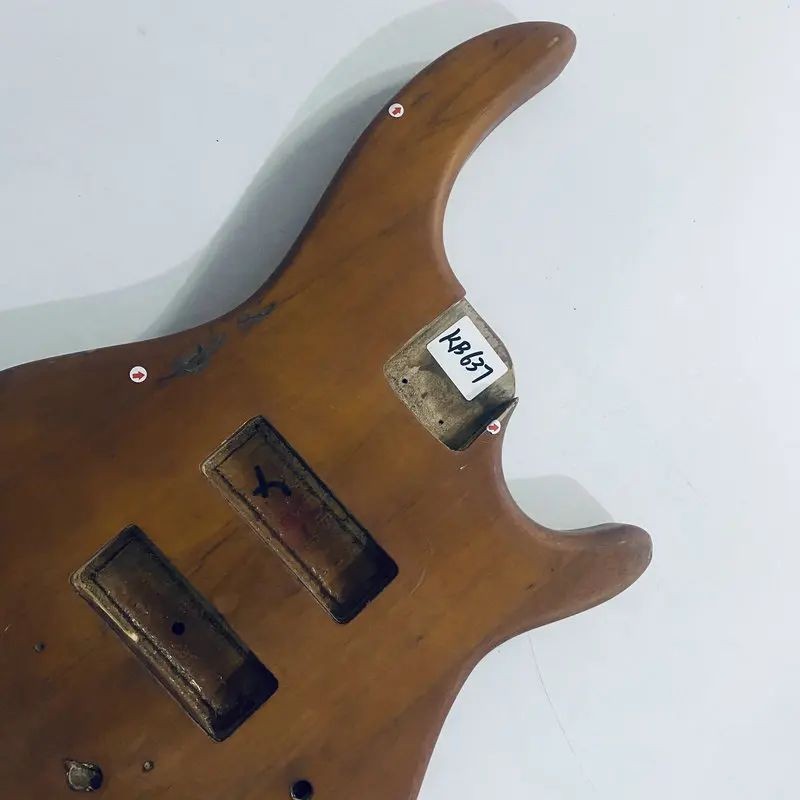 Brown DIY Project Electric Bass Basswood Body