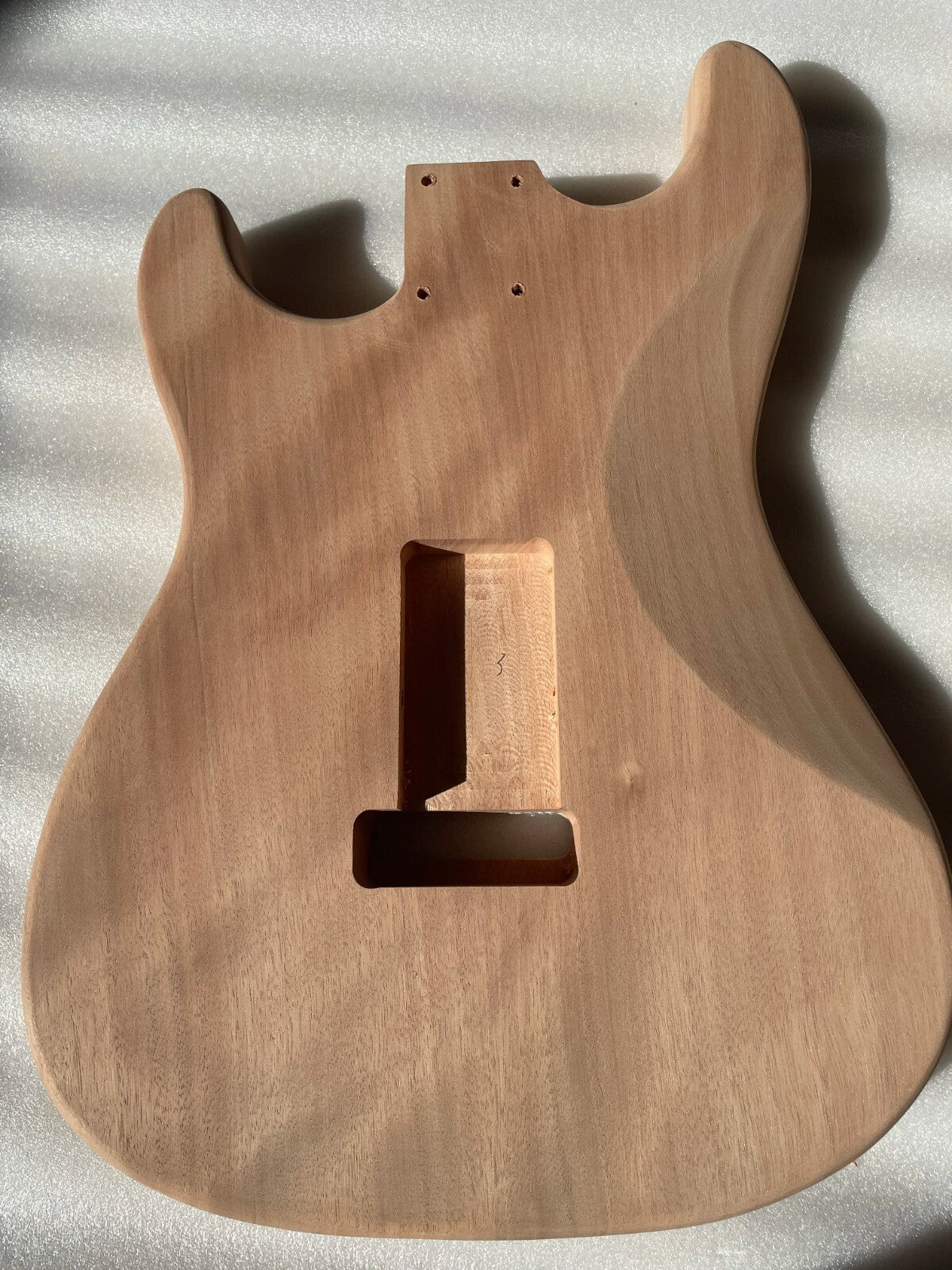 Mahogany Wood SSS Guitar Body with Quilted Maple Top Fit Strat ST