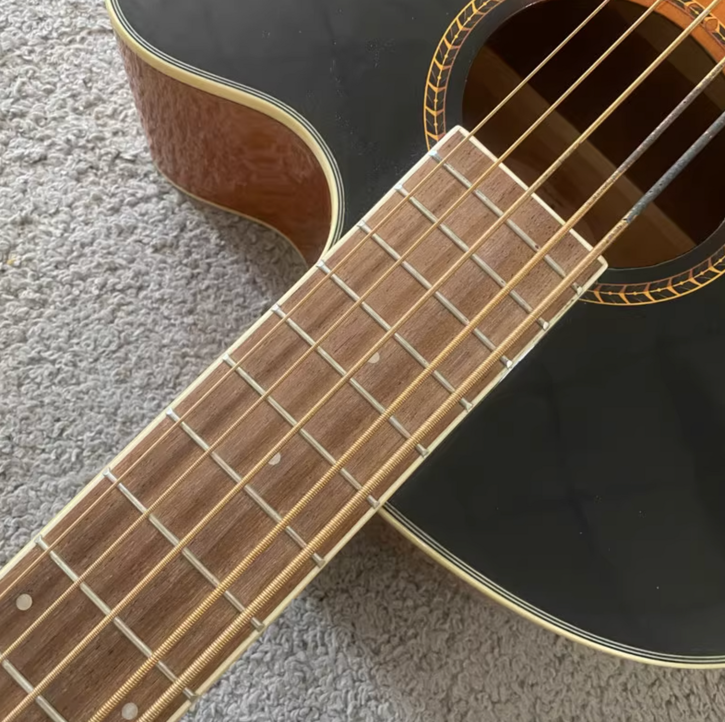 Tagima 5 String Acoustic Electric Bass, Spruce Mahogany Body, Rosewood