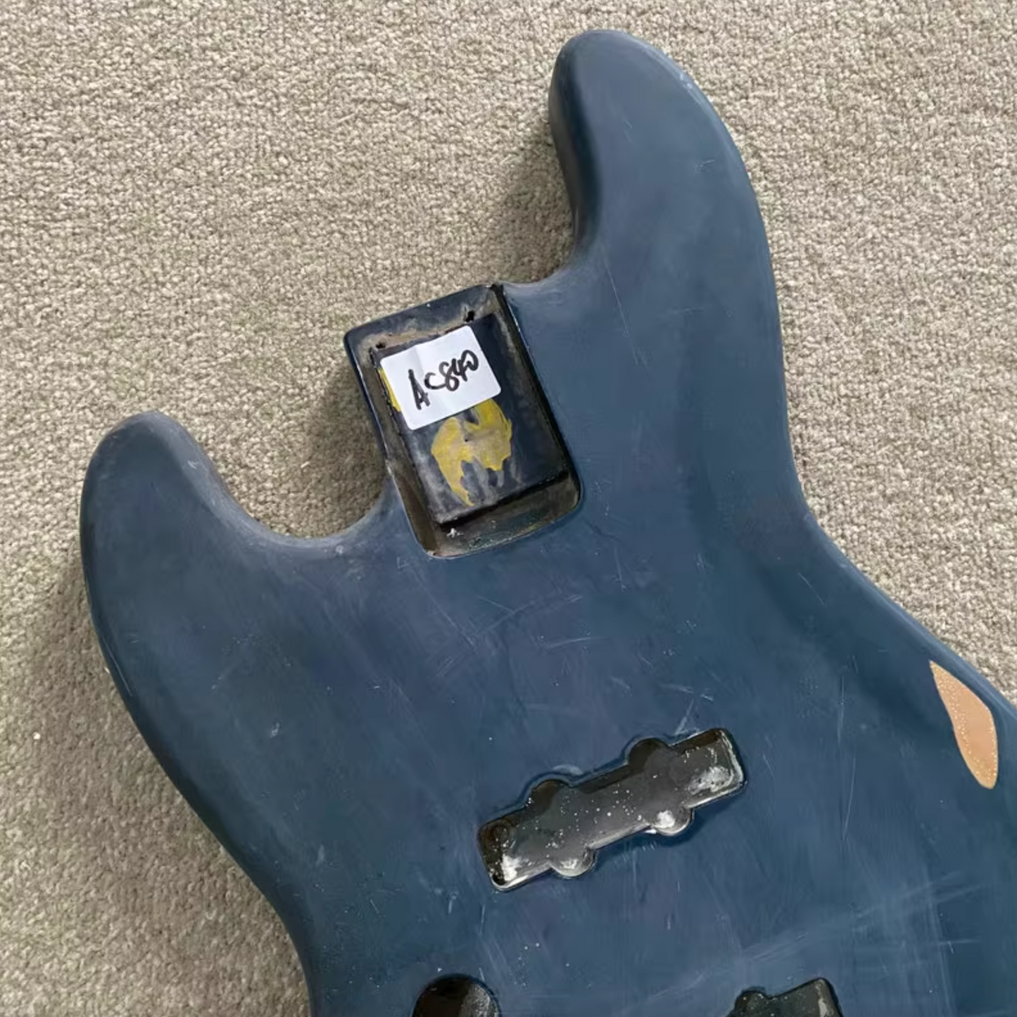 Blue Left Hand 4 String Bass Basswood Body Fit Jazz Bass