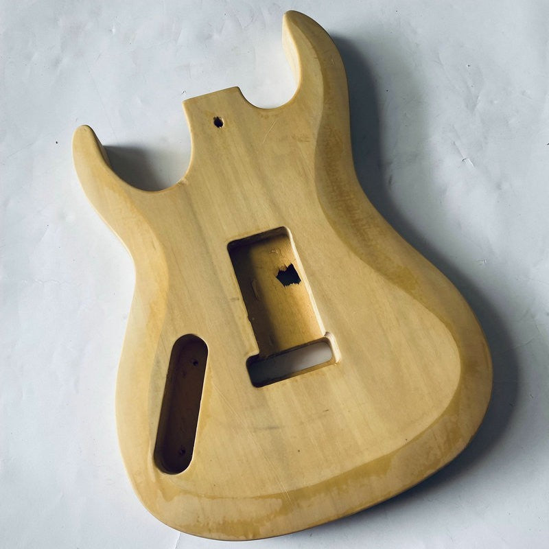 DIY Project Basswood Guitar Double Cutaway Body, Humbucker Pickup Rout
