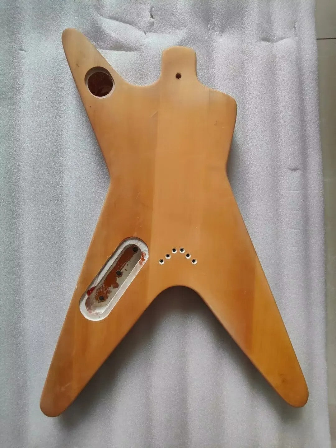 Basswood Guitar Solid Body DIY Project, String Through Bridge
